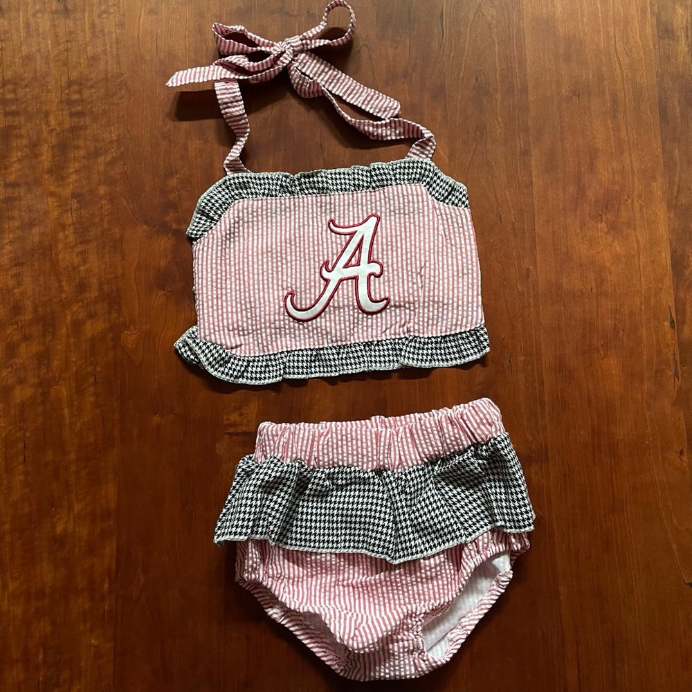 Bama Roll Tide Seersucker Swimsuit
